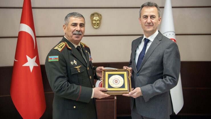 Savunma Sanayii Başkanı Görgün, Azerbaycan Savunma Bakanı Hasanov ile görüştü